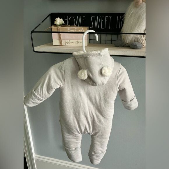 GAP Cozy Sherpa Onesie - Cream - Picture 4 of 4